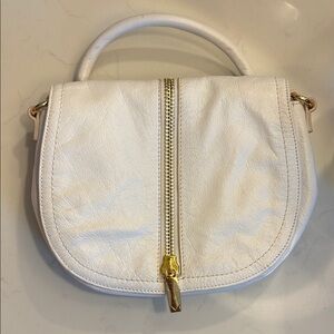 Via Spiga White Mini Bag with Gold AccentsVia Spiga Handbag